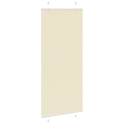 Plissé rolgordijn 95x200 cm stofbreedte 94,4 cm polyester crème