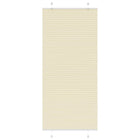 Plissé rolgordijn 100x200 cm crème polyester