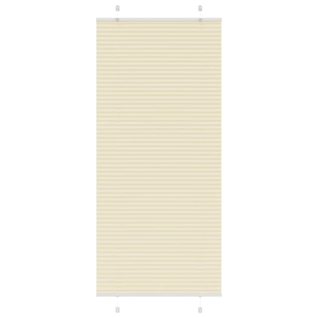 Plissé rolgordijn 100x200 cm stofbreedte 99,4cm polyester crème