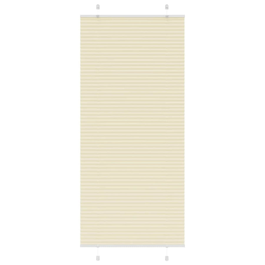 Plissé rolgordijn 100x200 cm stofbreedte 99,4cm polyester crème