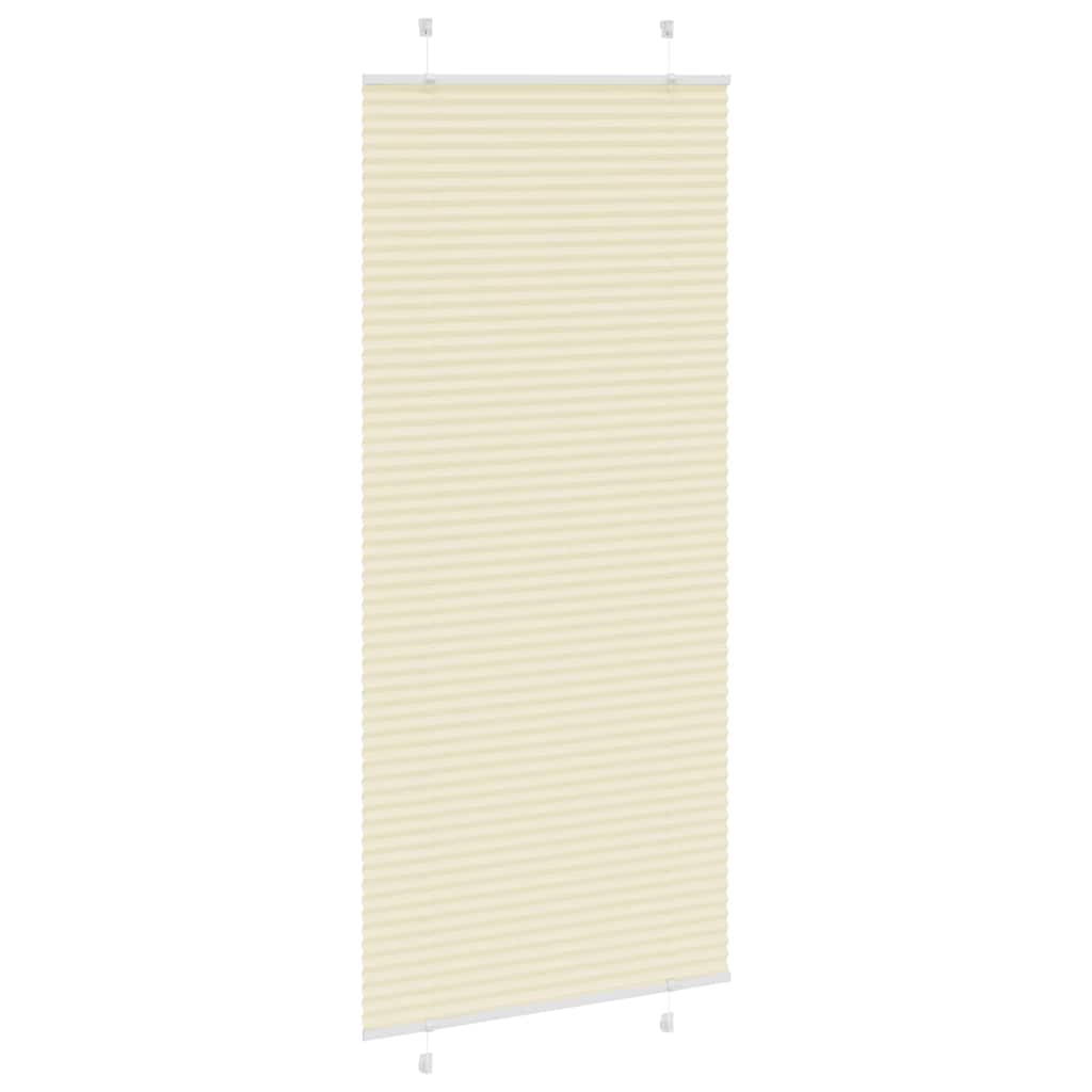Plissé rolgordijn 100x200 cm stofbreedte 99,4cm polyester crème
