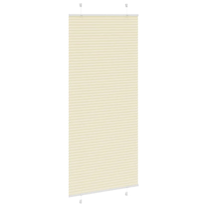 Plissé rolgordijn 100x200 cm stofbreedte 99,4cm polyester crème