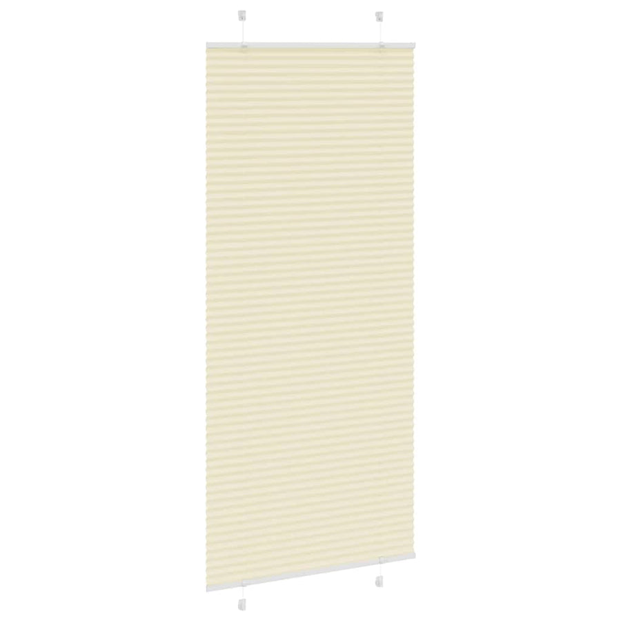 Plissé rolgordijn 100x200 cm stofbreedte 99,4cm polyester crème