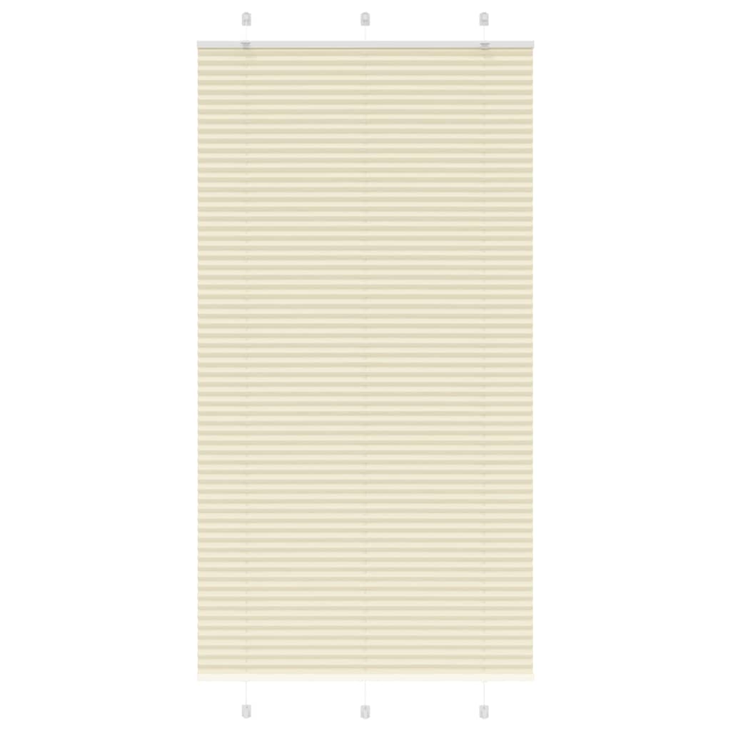 Plissé rolgordijn 105x200cm stofbreedte 104,4cm polyester crème