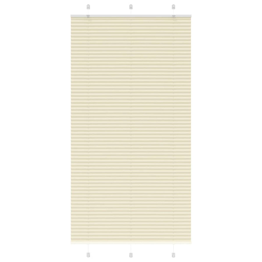 Plissé rolgordijn 105x200cm stofbreedte 104,4cm polyester crème
