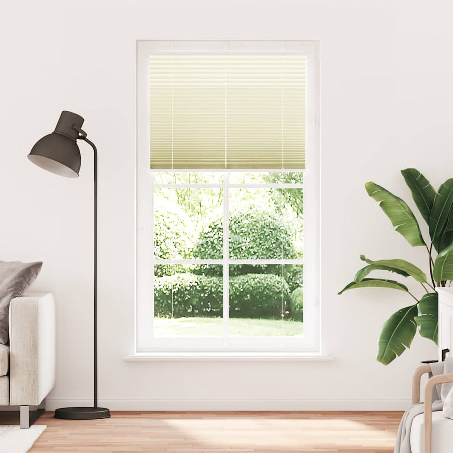 Plissé rolgordijn 105x200cm stofbreedte 104,4cm polyester crème