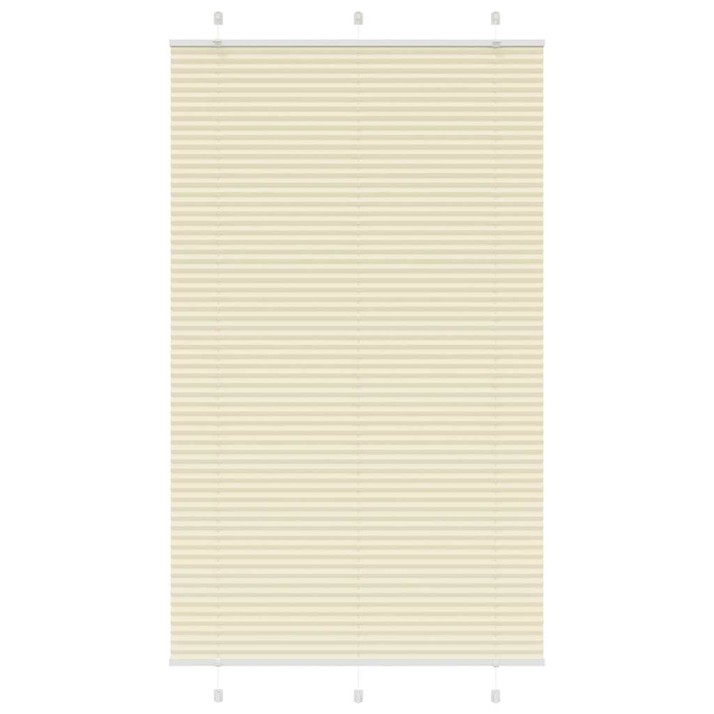 Plissé rolgordijn 110x200cm stofbreedte 109,4cm polyester crème