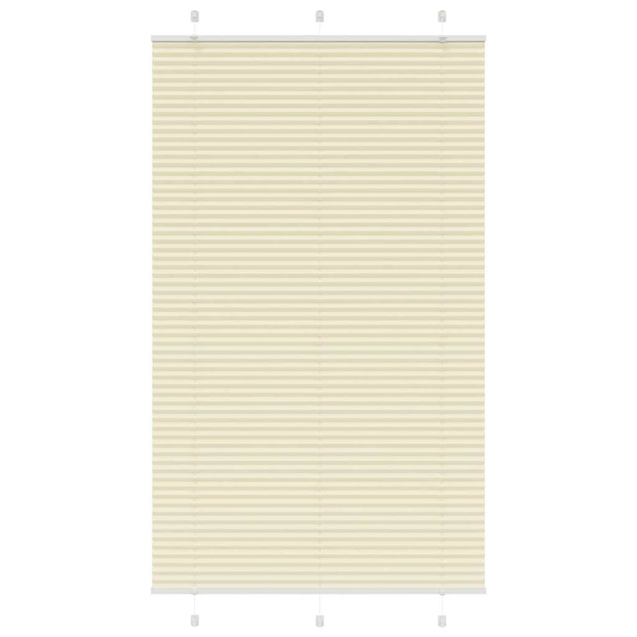Plissé rolgordijn 110x200cm stofbreedte 109,4cm polyester crème