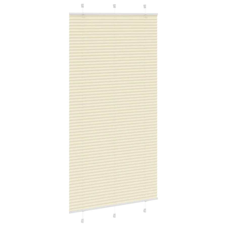 Plissé rolgordijn 110x200cm stofbreedte 109,4cm polyester crème