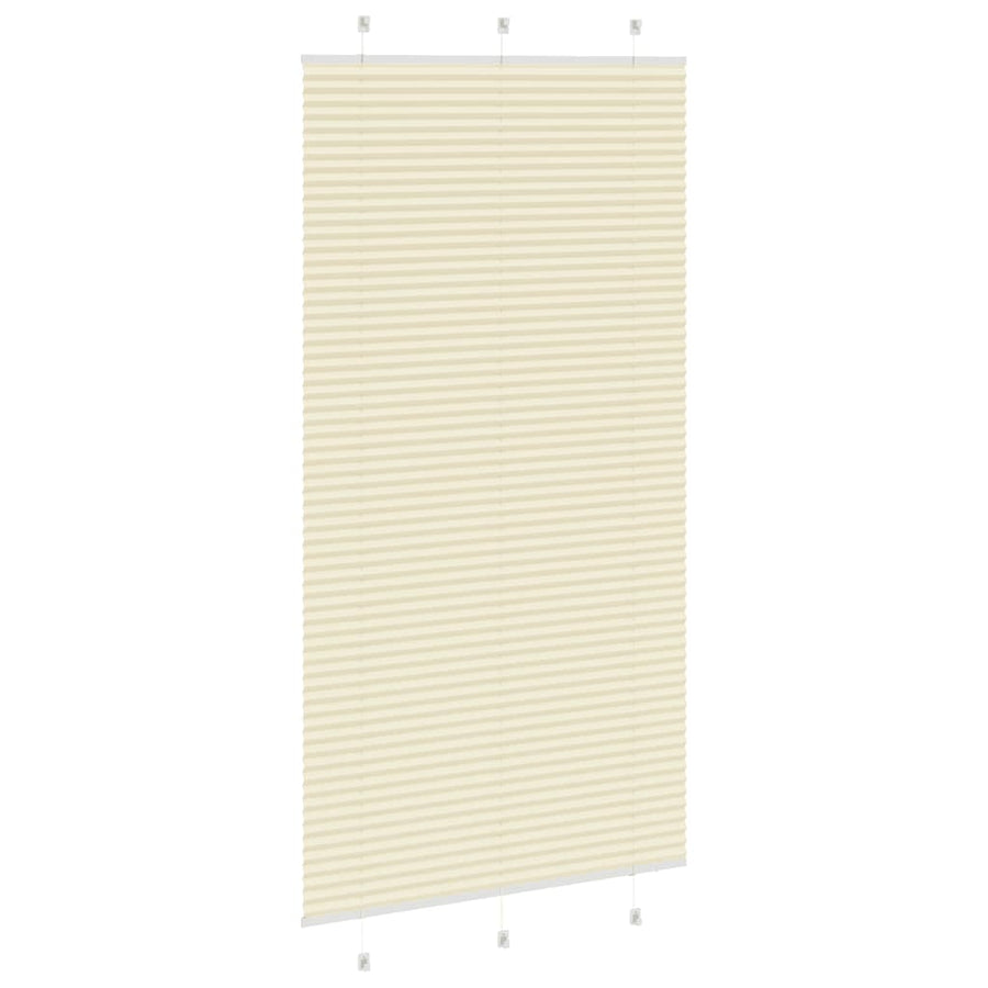 Plissé rolgordijn 110x200cm stofbreedte 109,4cm polyester crème