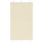 Pleated blind 115x200cm fabric width 114.4cm polyester cream