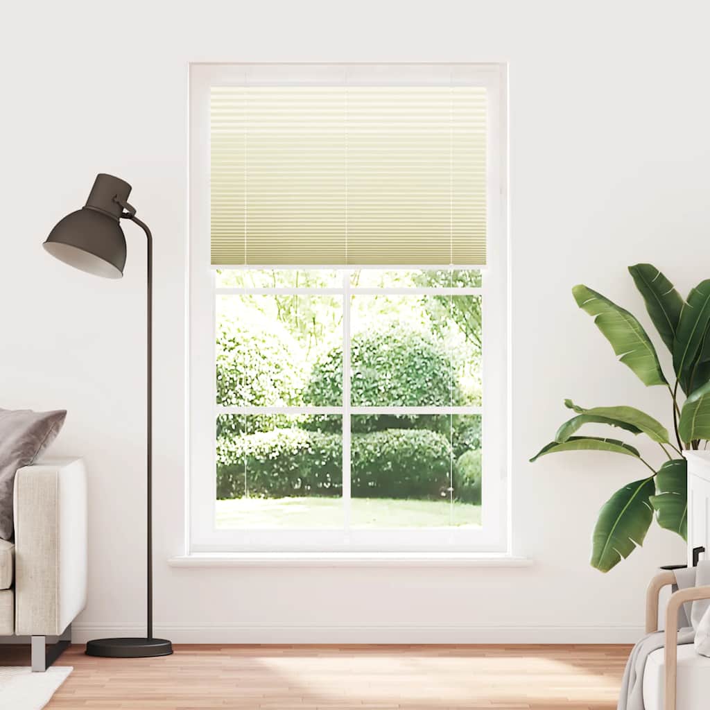 Plissé rolgordijn 115x200cm stofbreedte 114,4cm polyester crème