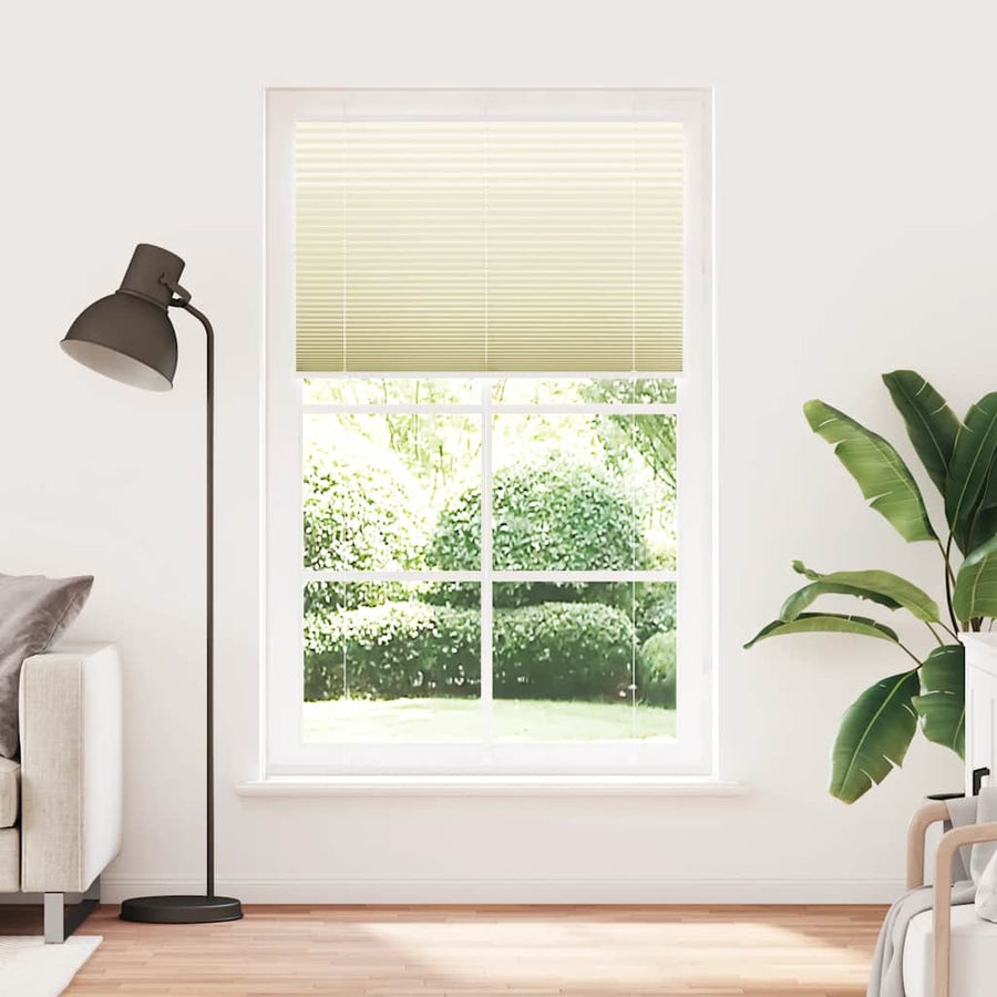 Plissé rolgordijn 115x200cm stofbreedte 114,4cm polyester crème