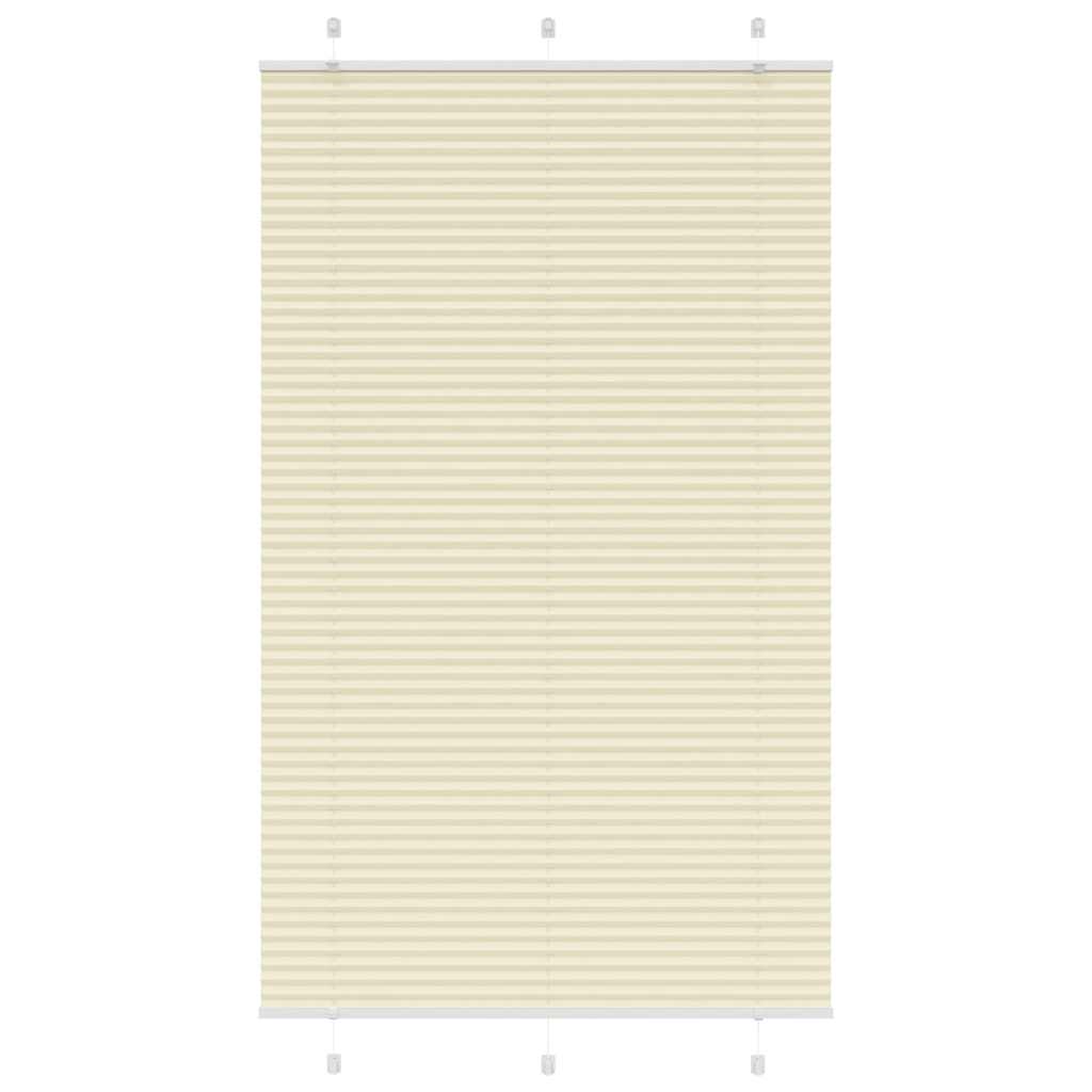 Plissé rolgordijn 120x200cm stofbreedte 119,4cm polyester crème