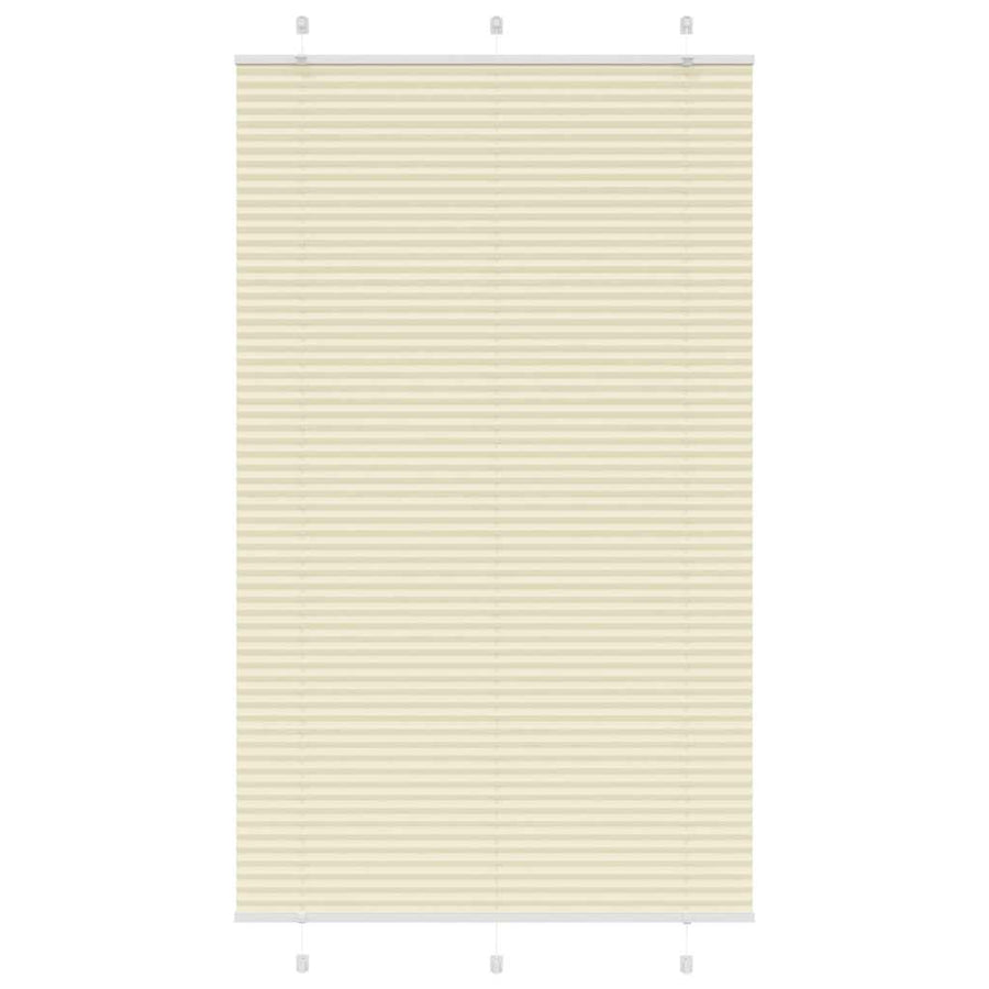 Plissé rolgordijn 120x200cm stofbreedte 119,4cm polyester crème