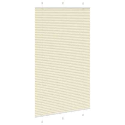 Plissé rolgordijn 120x200cm stofbreedte 119,4cm polyester crème