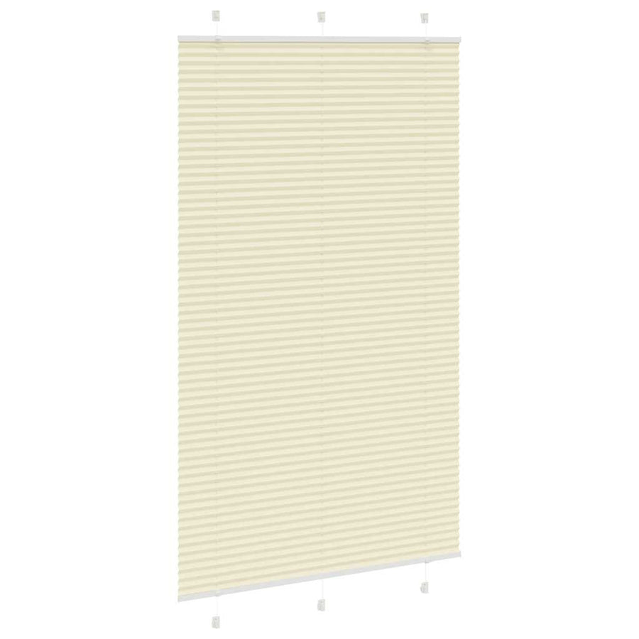 Plissé rolgordijn 120x200cm stofbreedte 119,4cm polyester crème