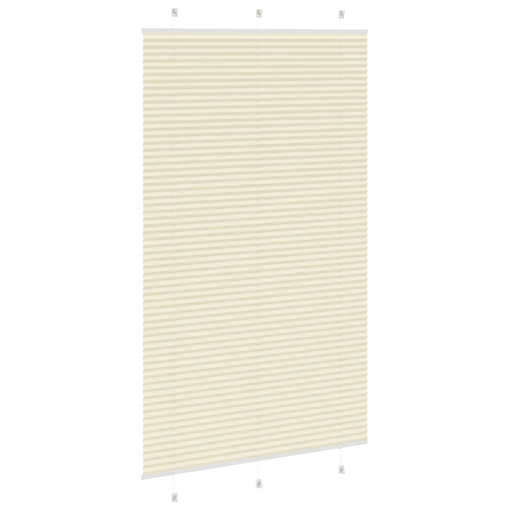 Plissé rolgordijn 120x200cm stofbreedte 119,4cm polyester crème