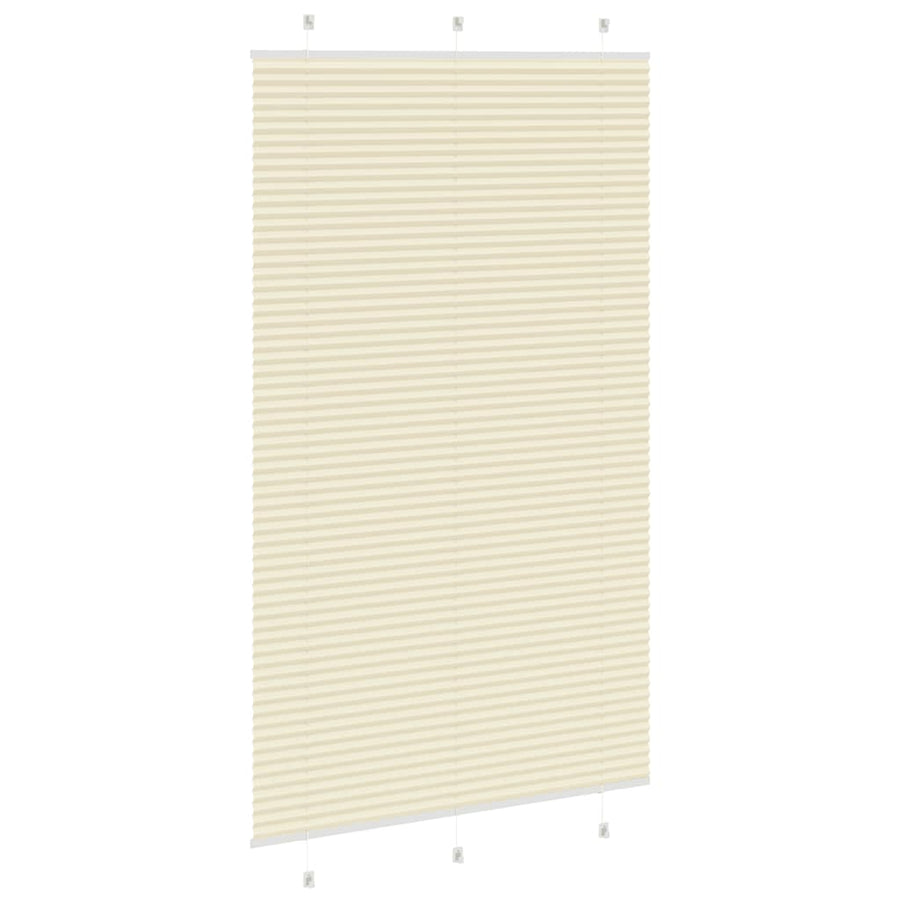 Plissé rolgordijn 120x200cm stofbreedte 119,4cm polyester crème
