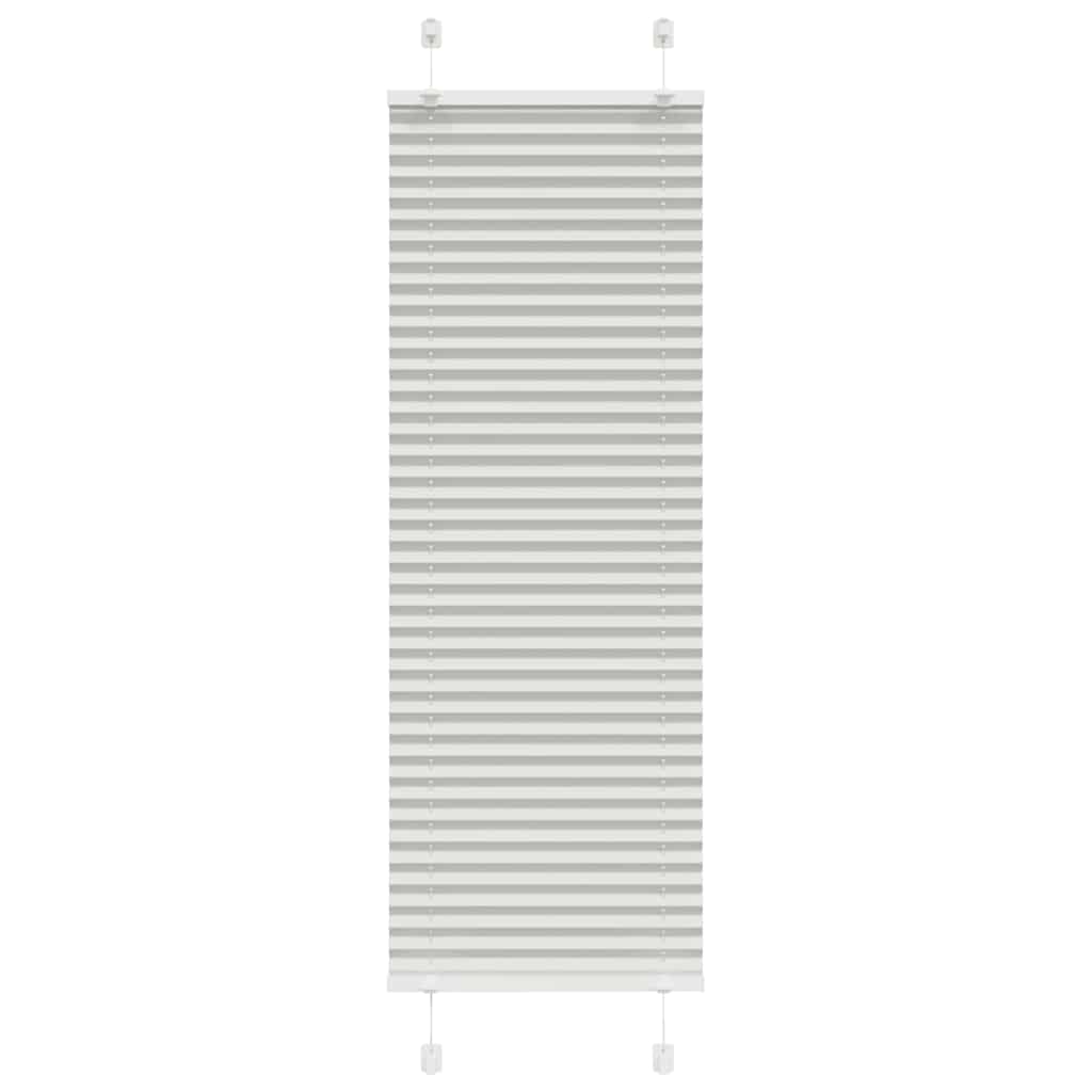 Plissé rolgordijn 40x100 cm stofbreedte 39,4 cm lichtgrijs