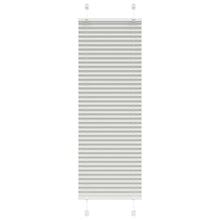 Plissé rolgordijn 40x100 cm stofbreedte 39,4 cm lichtgrijs