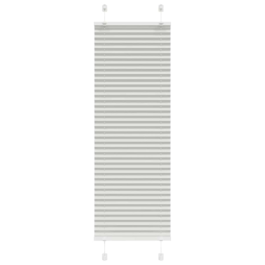 Plissé rolgordijn 40x100 cm stofbreedte 39,4 cm lichtgrijs