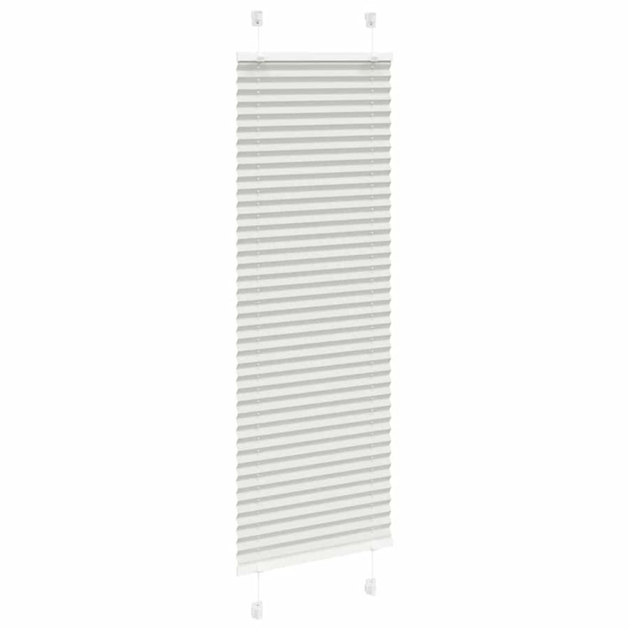 Plissé rolgordijn 40x100 cm stofbreedte 39,4 cm lichtgrijs