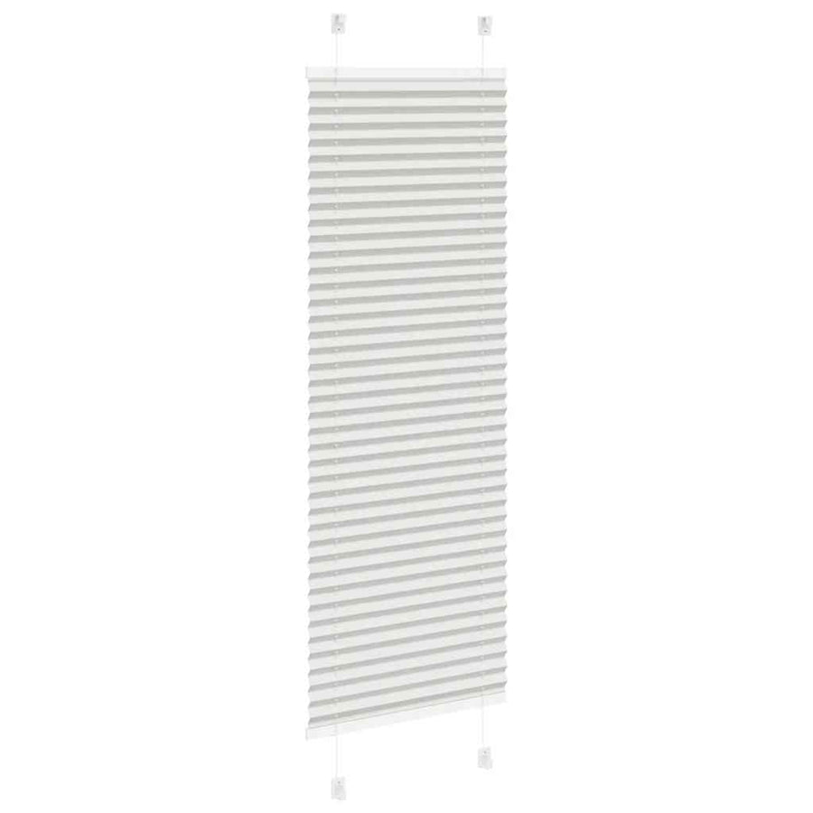 Plissé rolgordijn 40x100 cm stofbreedte 39,4 cm lichtgrijs