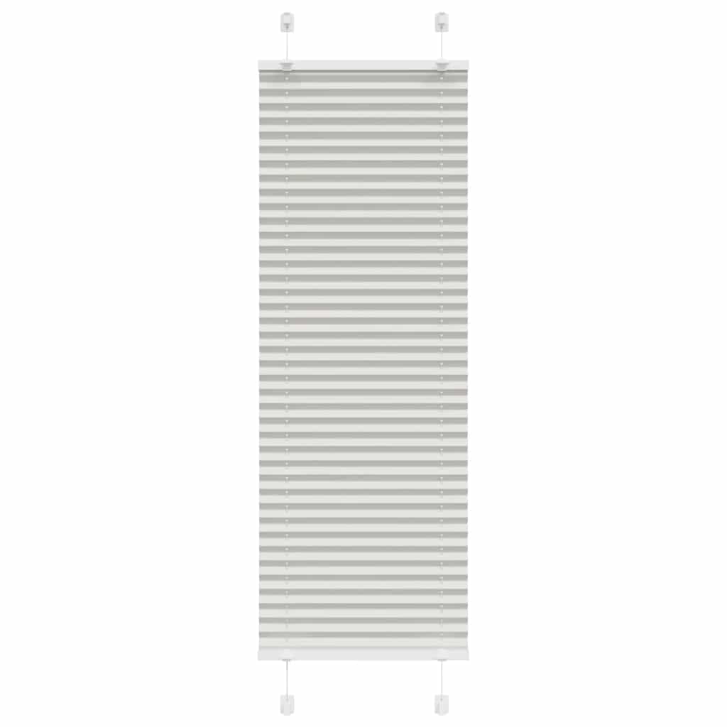 Plissé rolgordijn 45x100 cm stofbreedte 44,4 cm lichtgrijs