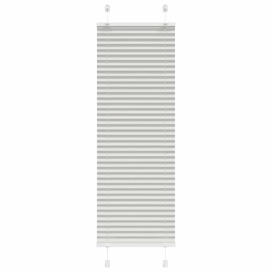 Plissé rolgordijn 45x100 cm stofbreedte 44,4 cm lichtgrijs