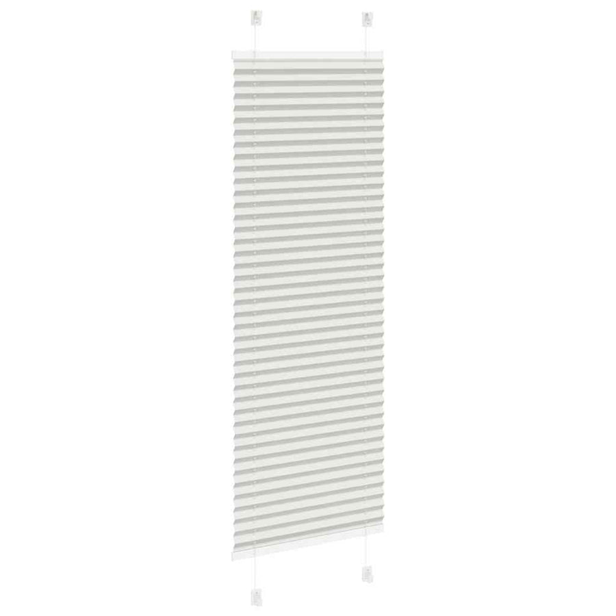 Plissé rolgordijn 45x100 cm stofbreedte 44,4 cm lichtgrijs