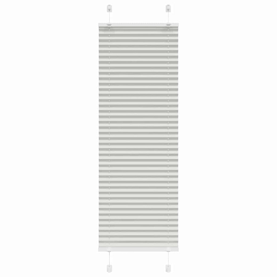 Plissé rolgordijn 50x100 cm stofbreedte 49,4 cm lichtgrijs
