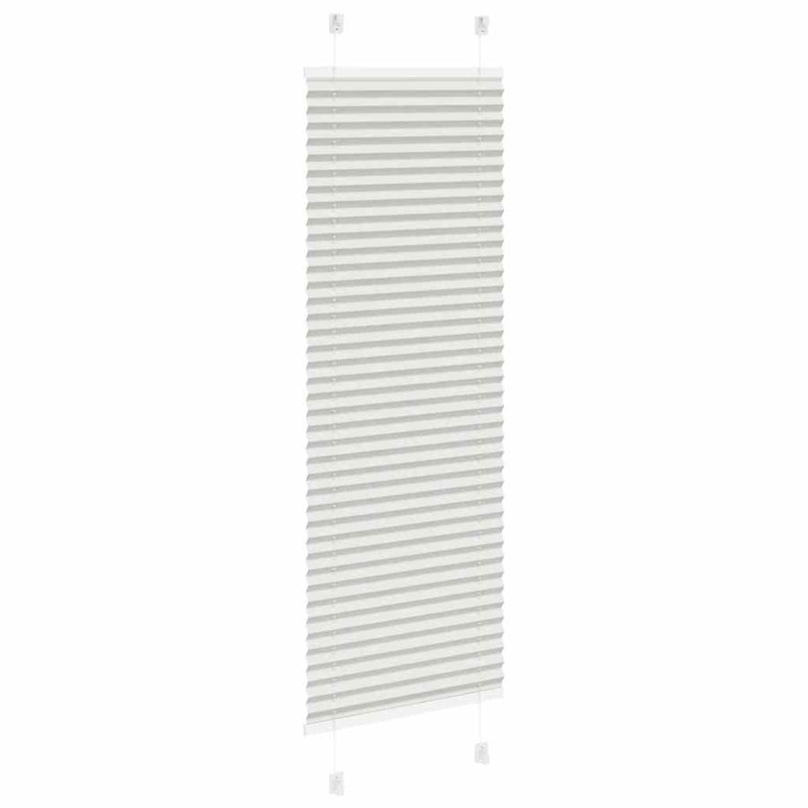 Plissé rolgordijn 50x100 cm stofbreedte 49,4 cm lichtgrijs
