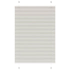 Plissé rolgordijn 90x150 cm lichtgrijs polyester