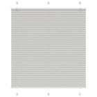 Plissé rolgordijn 115x150 cm lichtgrijs polyester