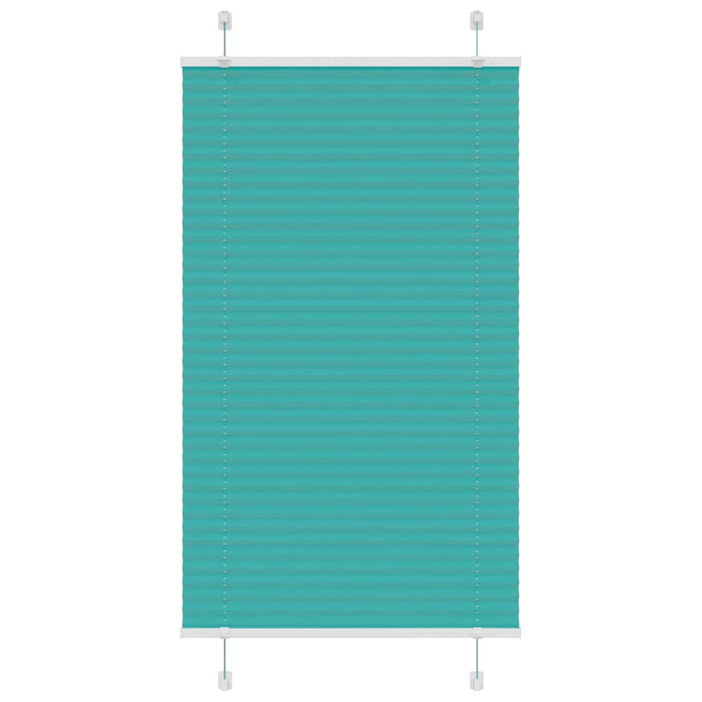 Plissé rolgordijn 70x100 cm stofbreedte 69,4 cm petrol groen