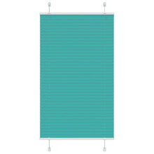Plissé rolgordijn 70x100 cm stofbreedte 69,4 cm petrol groen