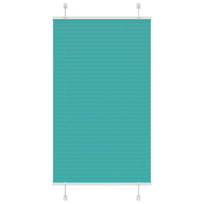 Plissé rolgordijn 70x100 cm stofbreedte 69,4 cm petrol groen