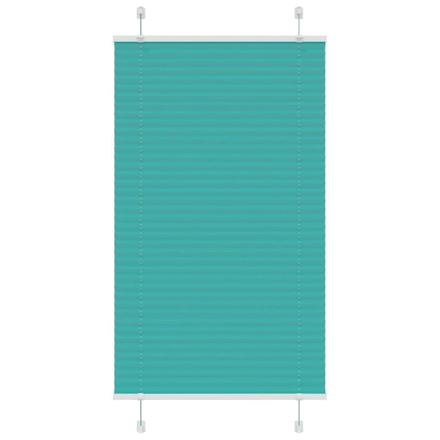 Plissé rolgordijn 70x100 cm stofbreedte 69,4 cm petrol groen