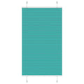 Plissé rolgordijn 75x100 cm stofbreedte 74,4 cm petrol groen