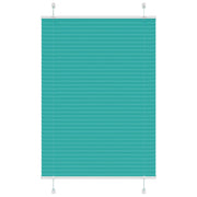 Pleated blind 100x100 cm fabric width 99.4cm petrol green