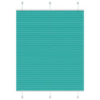 Pleated blind 105x100 cm fabric width 104.4cm petrol green