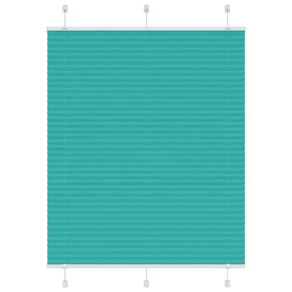 Plissé rolgordijn 105x100 cm stofbreedte 104,4cm petrol groen