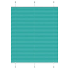 Plissé rolgordijn 105x100 cm stofbreedte 104,4cm petrol groen