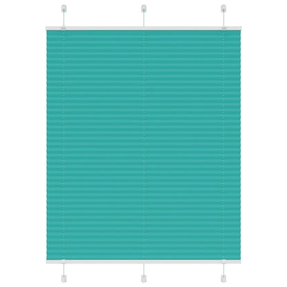 Plissé rolgordijn 105x100 cm stofbreedte 104,4cm petrol groen