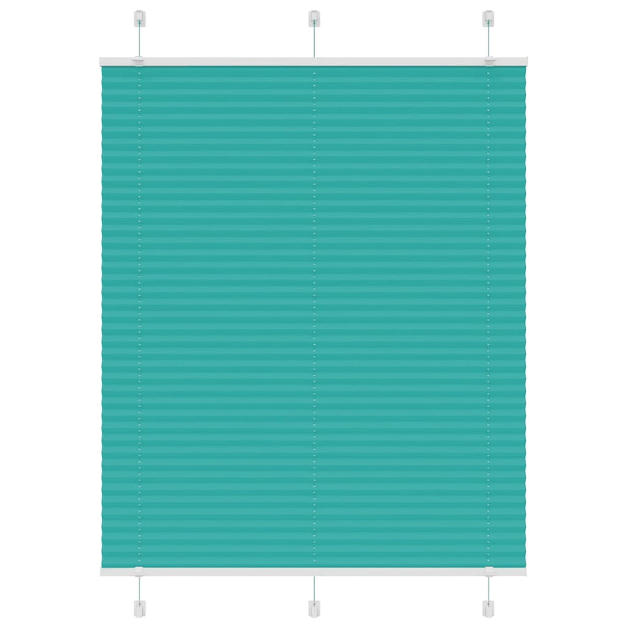 Plissé rolgordijn 110x100 cm stofbreedte 109,4cm petrol groen