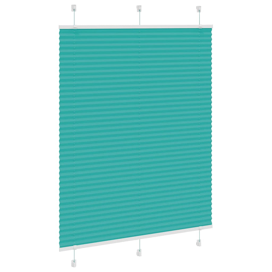 Plissé rolgordijn 110x100 cm stofbreedte 109,4cm petrol groen