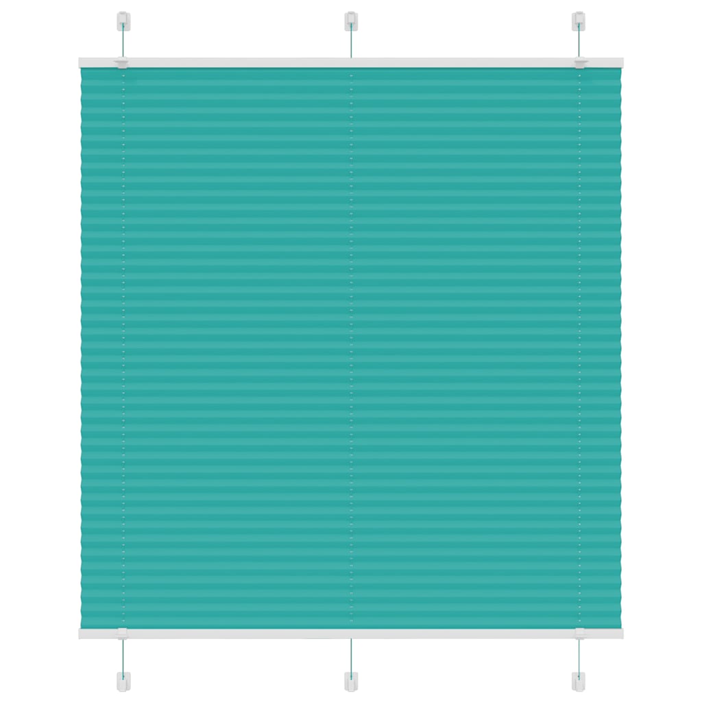 Plissé rolgordijn 115x100cm stofbreedte 114,4cm petrol groen