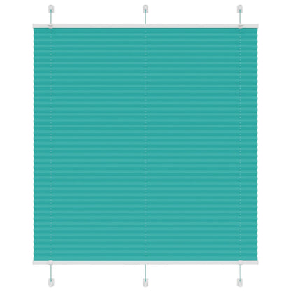 Plissé rolgordijn 115x100cm stofbreedte 114,4cm petrol groen