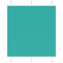 Plissé rolgordijn 120x100cm stofbreedte 119,4cm petrol groen